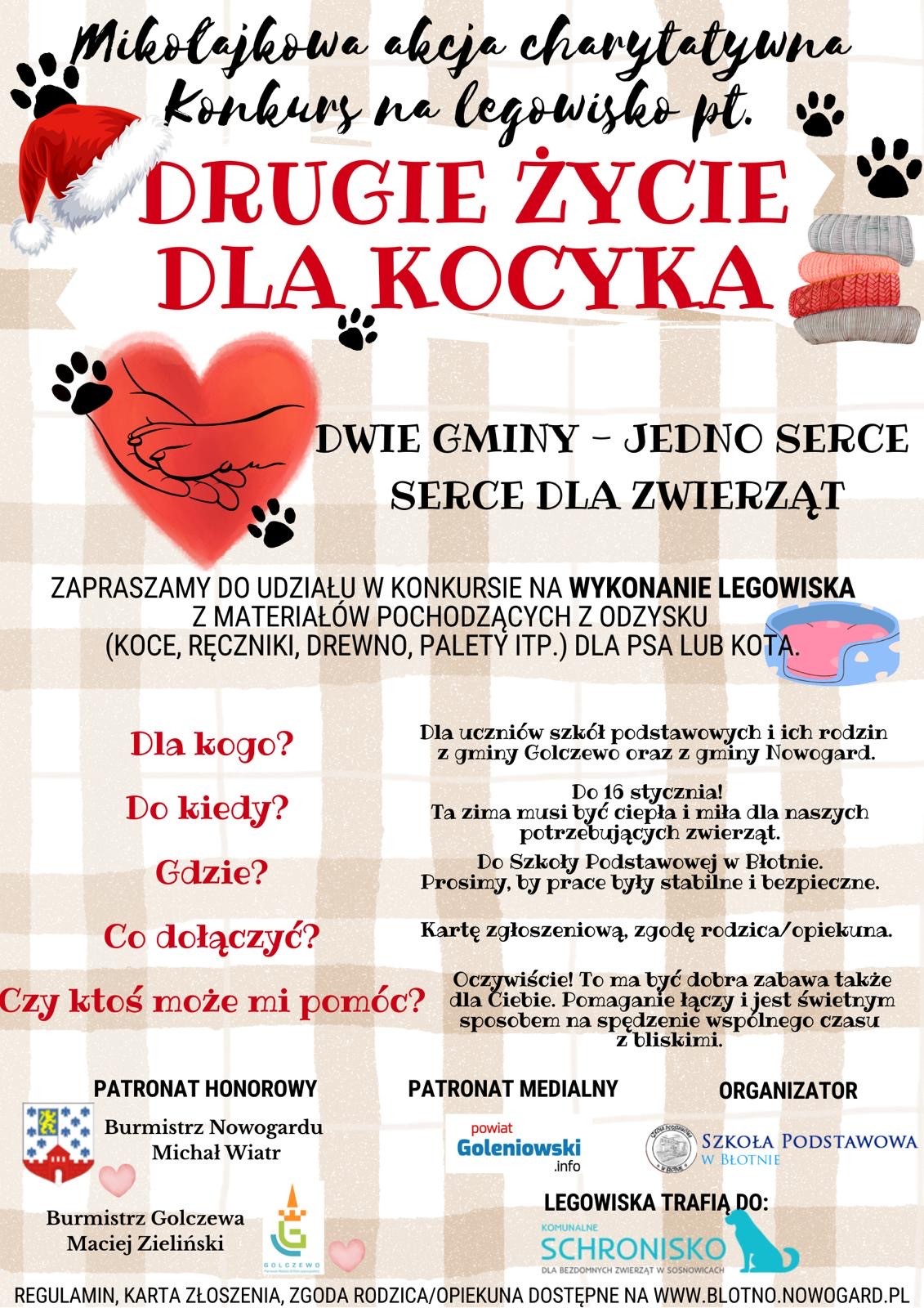 Akcja charytatywna Drugie życie dla kocyka