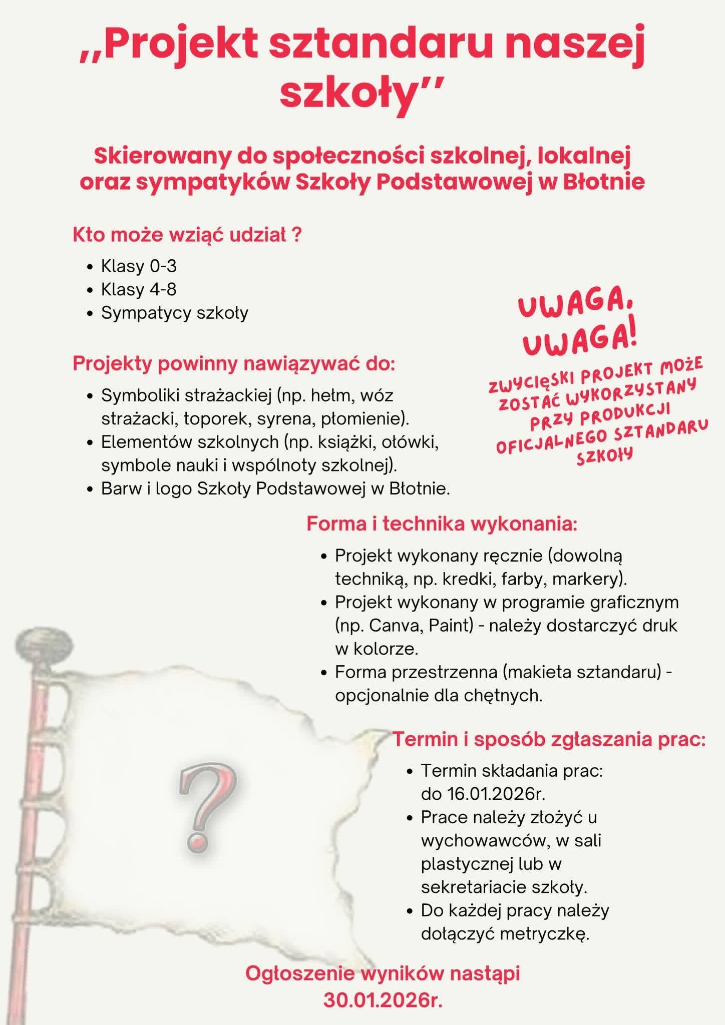 KONKURS NA SZTANDAR SZKOŁY 